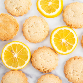 Rustic Bakery Meyer Lemon Shortbread packaging emphasizes freshness
