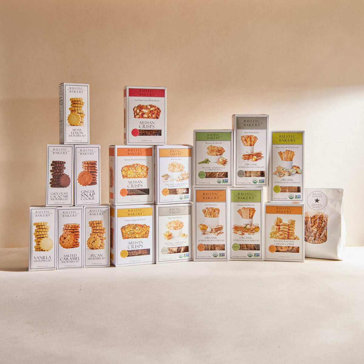 Rustic Bakery pack of 4 trays delivers convenient, shareable snacking size