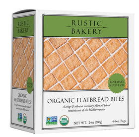 Rustic Bakery rosemary-olive-oil cracker bites ideal for cheese boards
