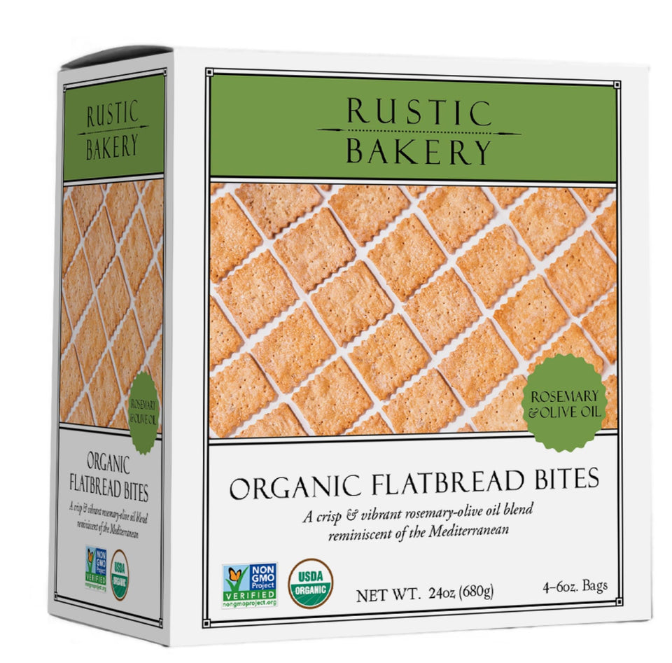 Rustic Bakery rosemary-olive-oil cracker bites ideal for cheese boards