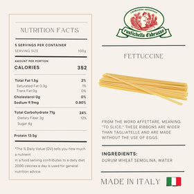 Rustichella d'Abruzzo egg-free pasta ready to pair with sauces.
