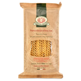 Rustichella d'Abruzzo Fusilli Col Buco uncooked bundle, premium durum wheat for timeless sauces.