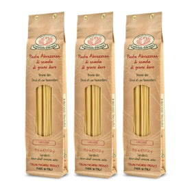 Rustichella d'Abruzzo linguine pack 3 x 500g ready for effortless seafood sauces.
