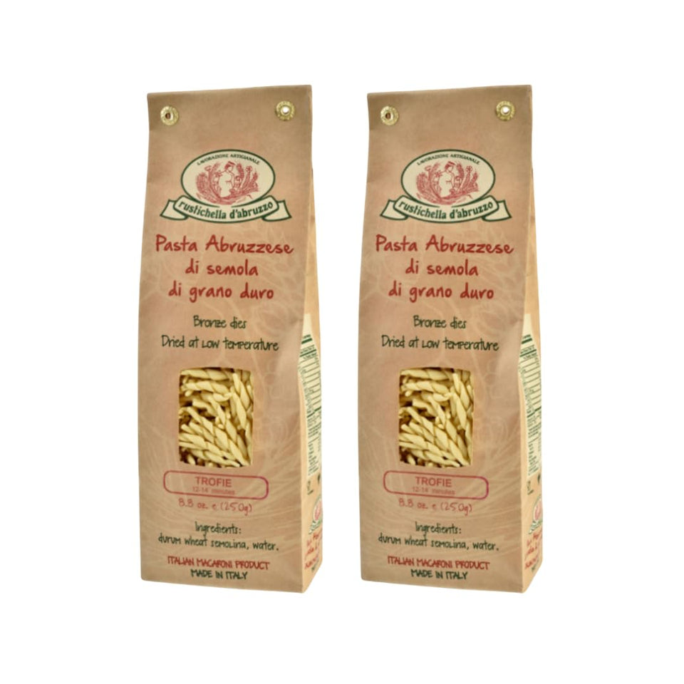 Rustichella d'Abruzzo Trofie pasta holds pesto beautifully for vibrant sauces.