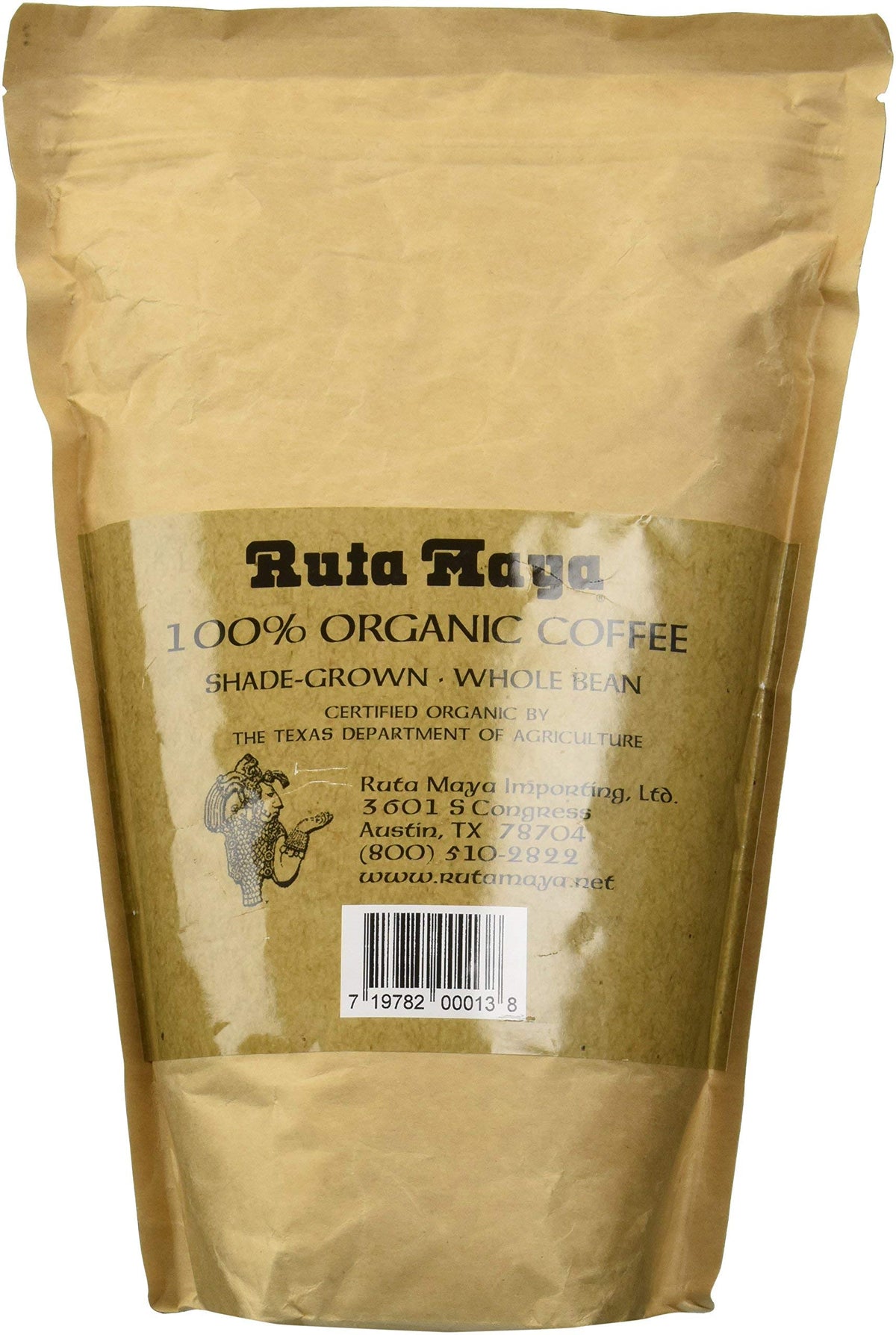 Ruta Maya Organic Dark Roast coffee cup steaming for a comforting ritual