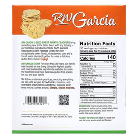 RW Garcia Sweet Potato 3 Seeds Crackers serving bowl ready for snacking.
