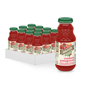 R. W. Knudsen Cranberry Pomegranate bottle on table suitable for gatherings