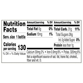 Close-up of the R.W. Knudsen Organic Tart Cherry Juice label, USDA Organic