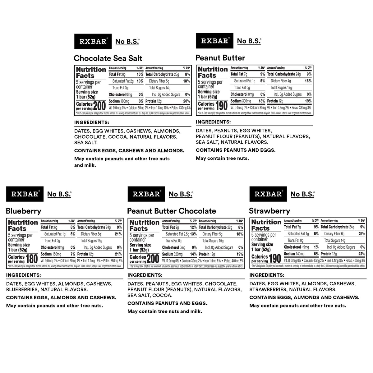 RXBAR Blueberry bar with real fruit flavor for quick energy.