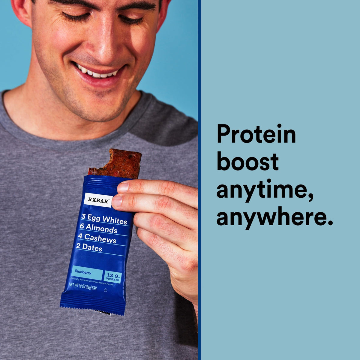 RXBAR Blueberry bars on a desk, a convenient office snack during breaks.