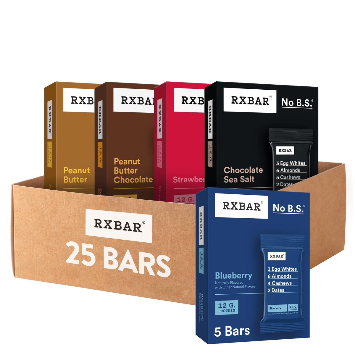 RXBAR Chocolate Sea Salt bar, protein-packed on-the-go snack.