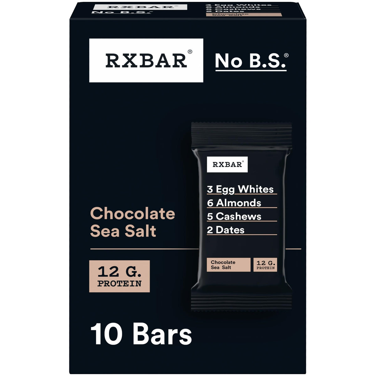 RXBAR Chocolate Sea Salt box on desk for convenient protein on the go.