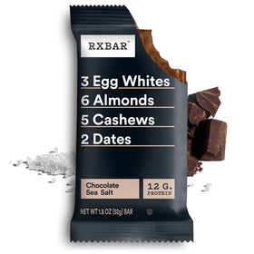 RXBAR Chocolate Sea Salt close-up of almonds and cashews