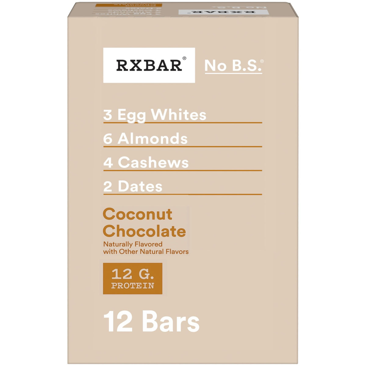 RXBAR Coconut Chocolate bar pack shows a simple ready-to-eat snack for busy days