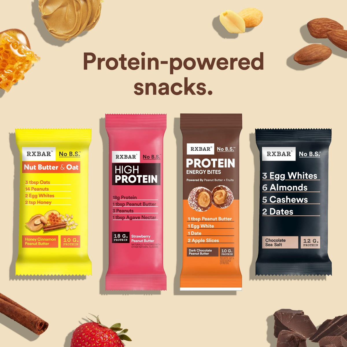RXBAR Energy Bites serving idea with two bites