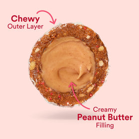 Two bites per pouch layout highlights portable snacking during busy days.