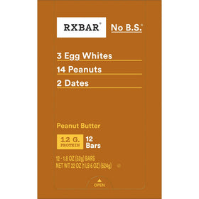RXBAR gluten-free ingredients close-up on label