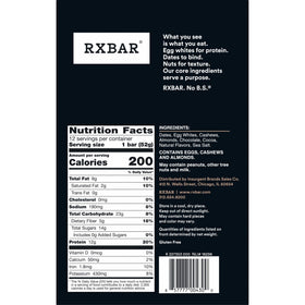 Gluten-free and Kosher Pareve icons on RXBAR packaging