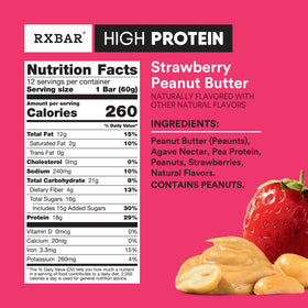RXBAR bar broken in half reveals chewy center and crunchy nuts.