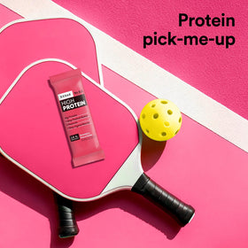 Boxed RXBAR High Protein bars communicates value and convenience.