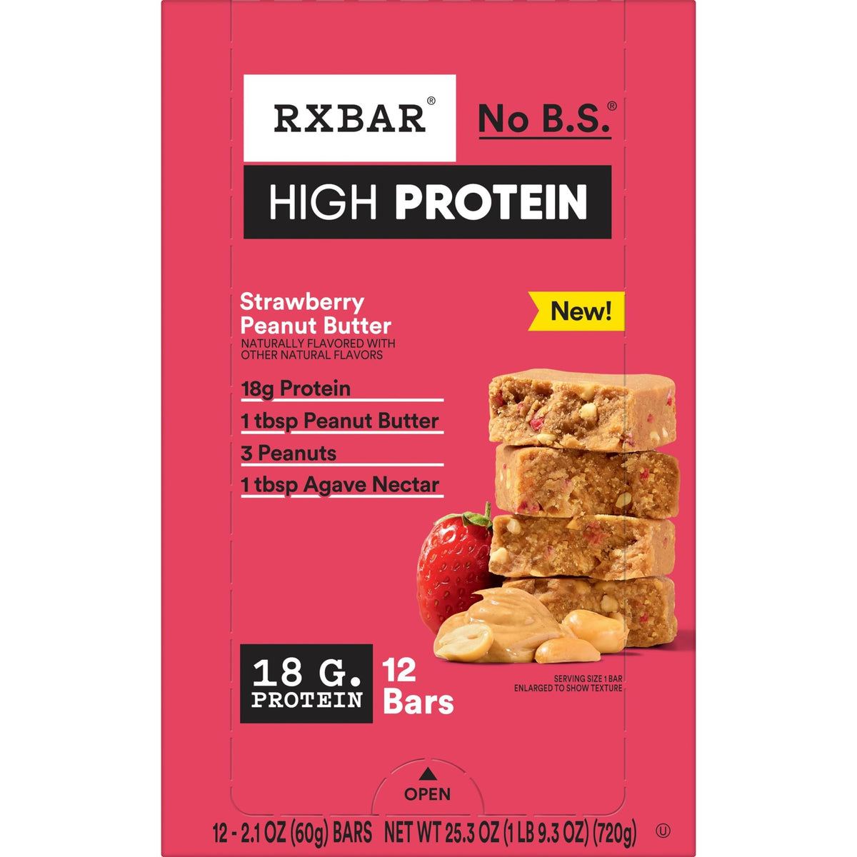 RXBAR High Protein bar beside a gym bag for on-the-go fueling.
