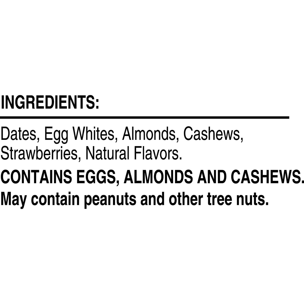 RXBAR Ingredient clarity close-up reinforces simple ingredients and recognizable snack choice.