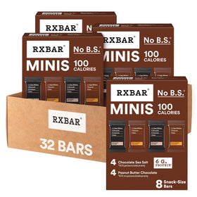 RXBAR Minis Chocolate Sea Salt bar, a compact protein snack.