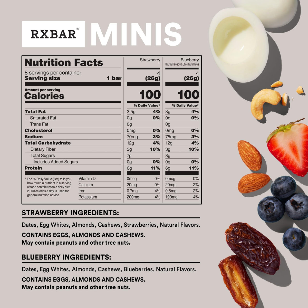 RXBAR Minis soft-crispy texture, satisfying bite during workouts.
