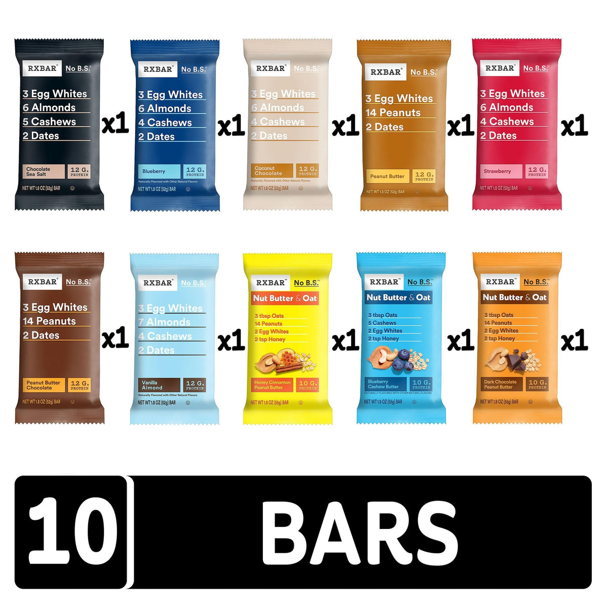 RXBAR Nut Butter and Oat bars packaging close-up emphasizes soft yet crispy texture.