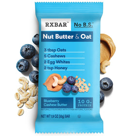 RXBAR Nut Butter and Oat bars on a kitchen counter