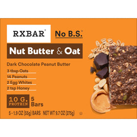 RXBAR Nut Butter and Oat Dark Chocolate Bar in a lunchbox for portable fuel.