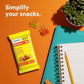 RXBAR in backpack demonstrates portable snack for workouts or commutes.