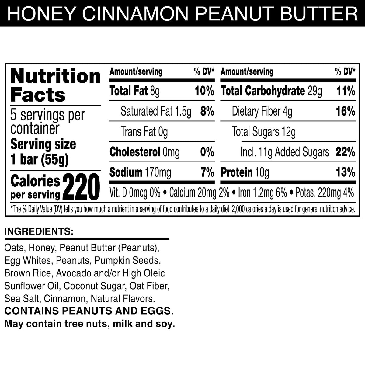 Closeup of RXBAR Nut Butter and Oat bar texture showing soft and crispy bite.