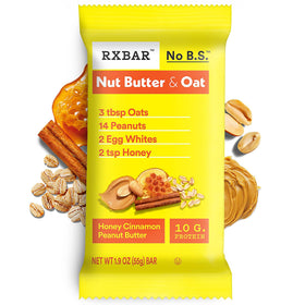 RXBAR Nut Butter and Oat bar in a gym bag ready for workout fuel.