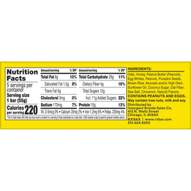 RXBAR Nut Butter and Oat bar served as office snack during break.