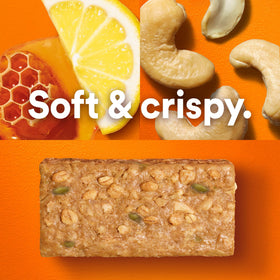 Gluten-free RXBAR Nut Butter and Oat Lemon Honey Cashew bar label