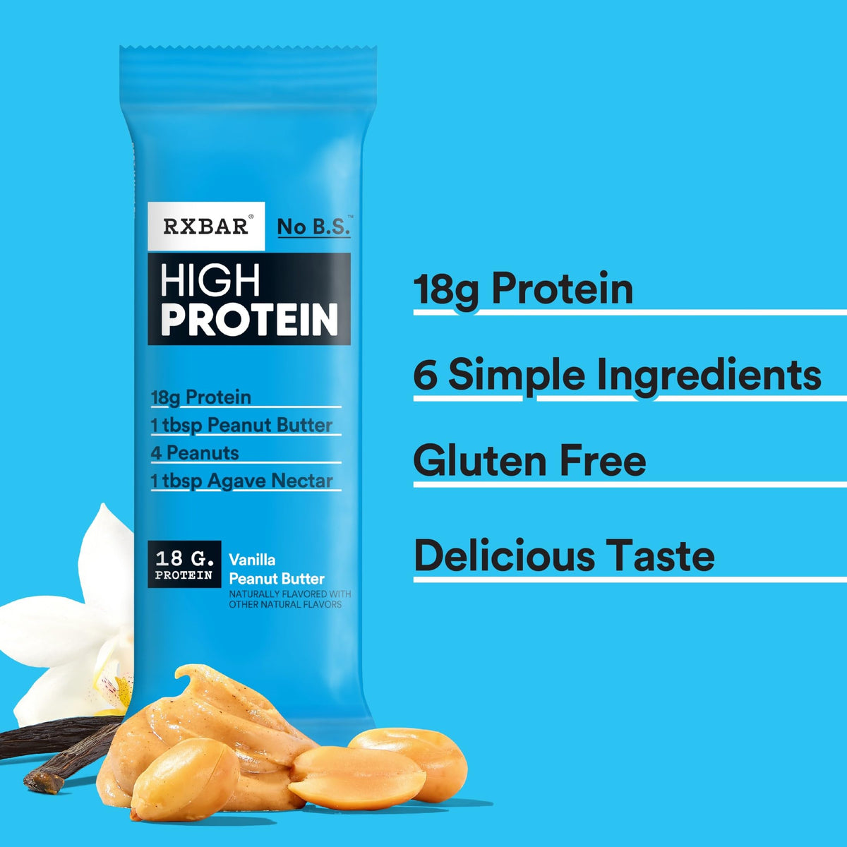 RXBAR On-the-go six-box bundle displays convenient, portable protein snack.