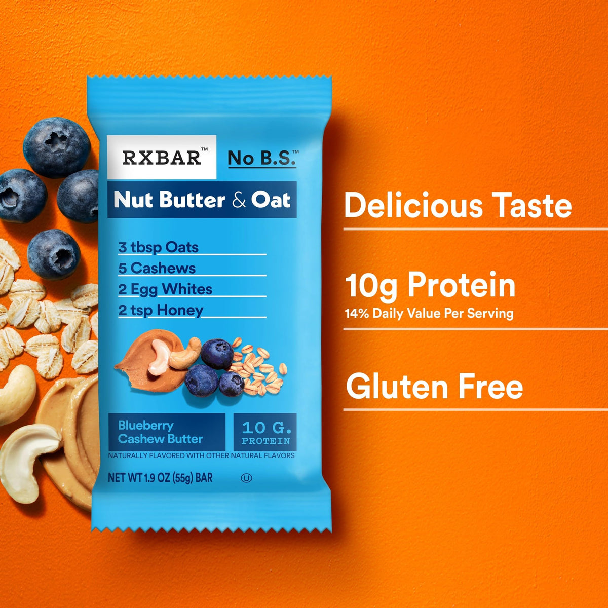 RXBAR on-the-go snack beside gym gear