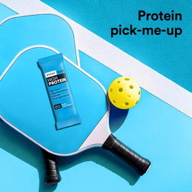 RXBAR Pea protein-based bar image illustrates plant-based protein in gluten-free form.