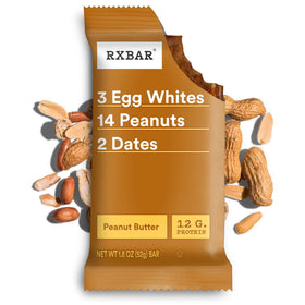 RXBAR Peanut Butter bar breakfast idea with coffee