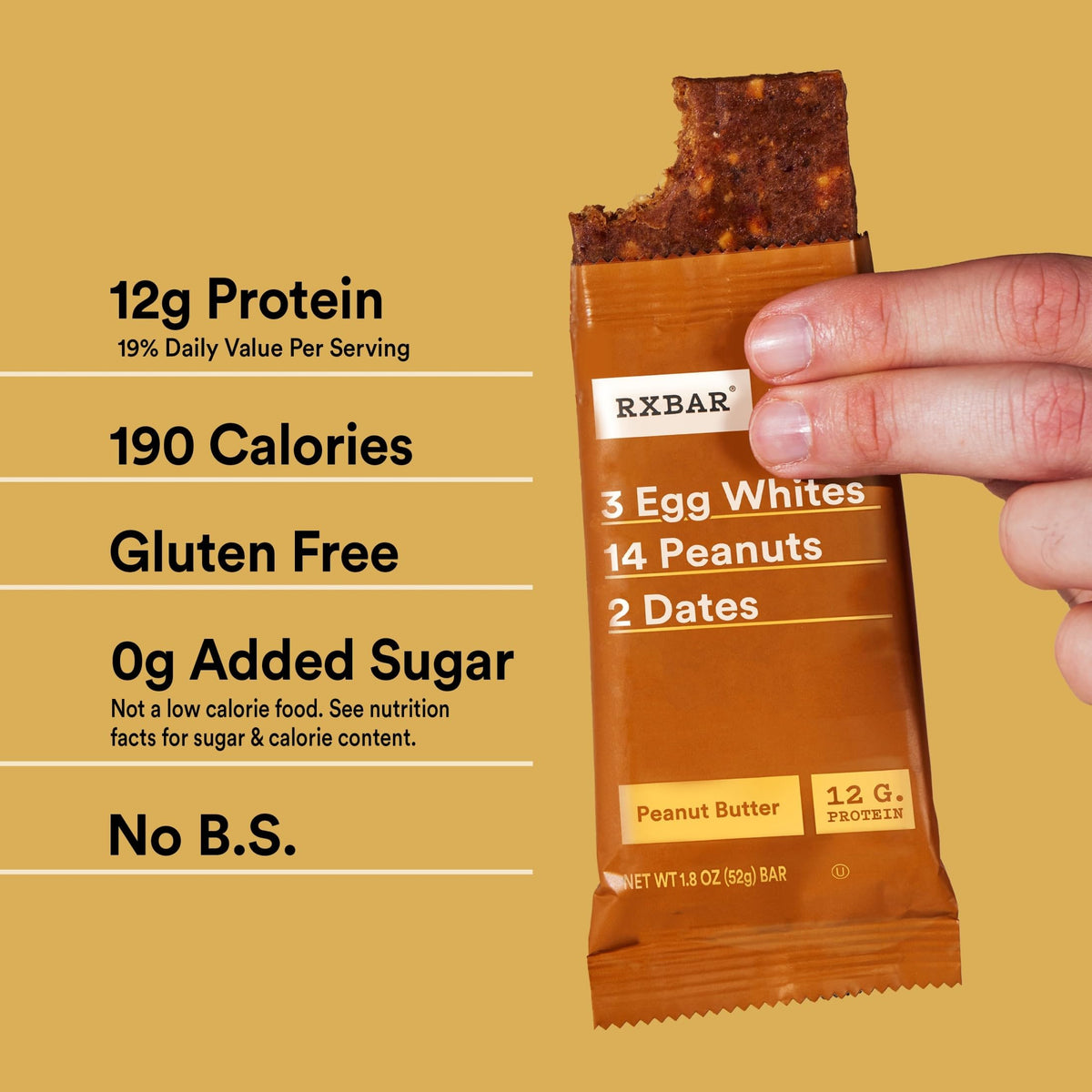 RXBAR Peanut Butter bar at the office snack station
