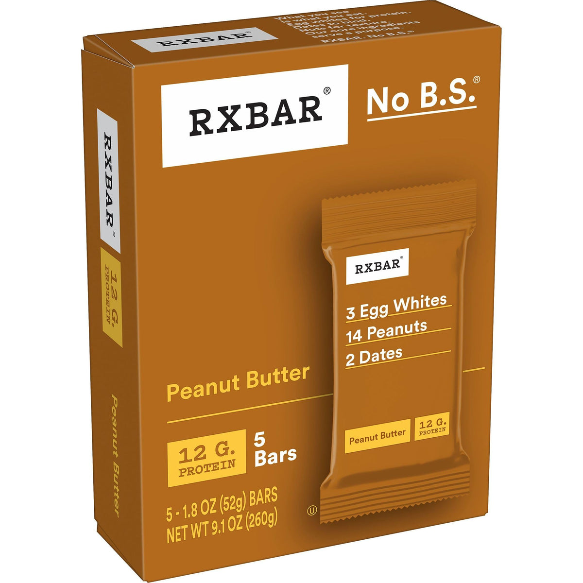 RXBAR Peanut Butter Bar in a lunchbox ready for between-meal boost.