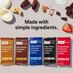 RXBAR Peanut Butter bar with crunchy nuts for a satisfying bite.