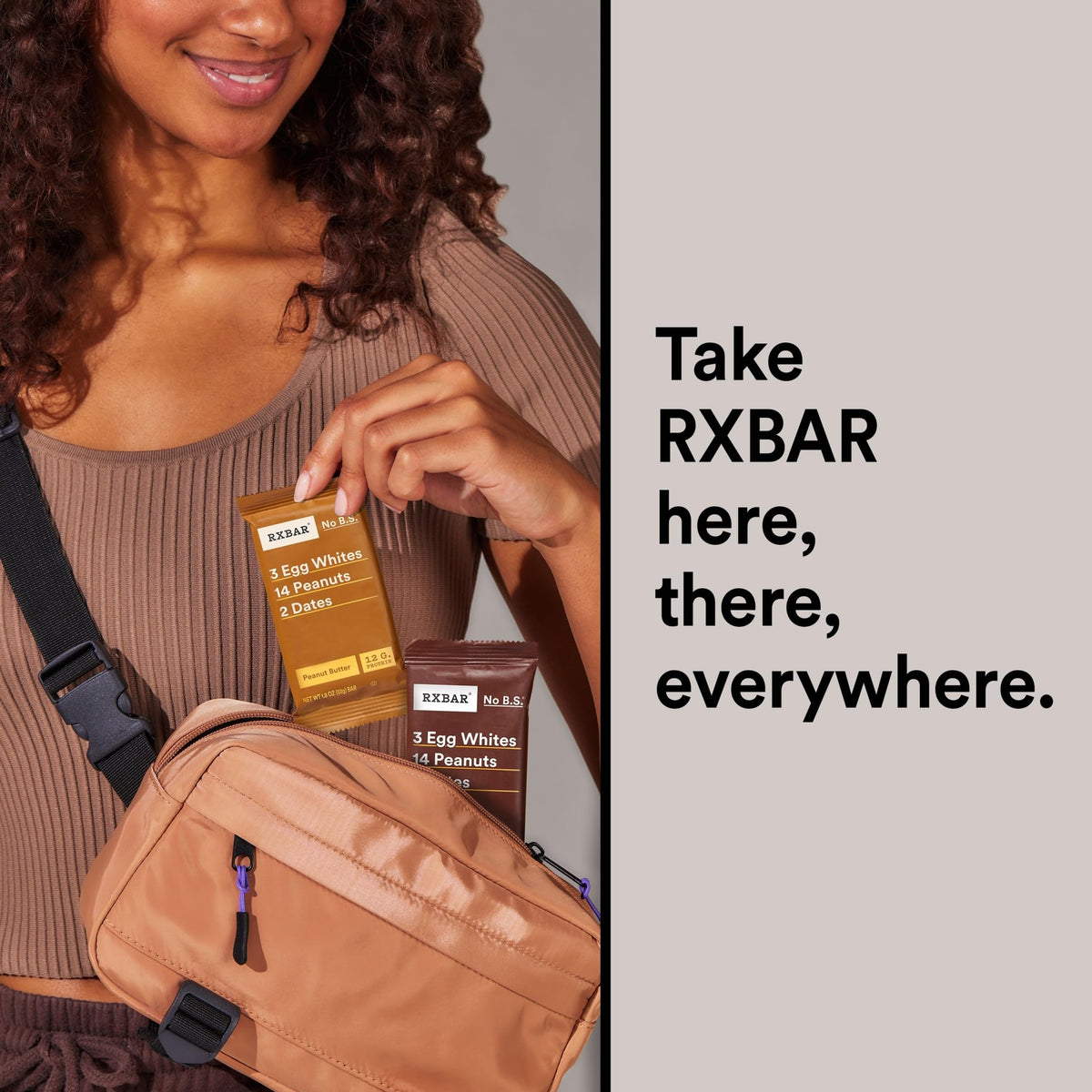 RXBAR Peanut Butter Chocolate bar with chocolate texture and protein.
