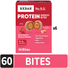 Ingredients view highlights simple gluten-free components in RXBAR bites.