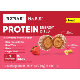 RXBAR strawberry peanut butter serving pouch ready for daily use and snacking.