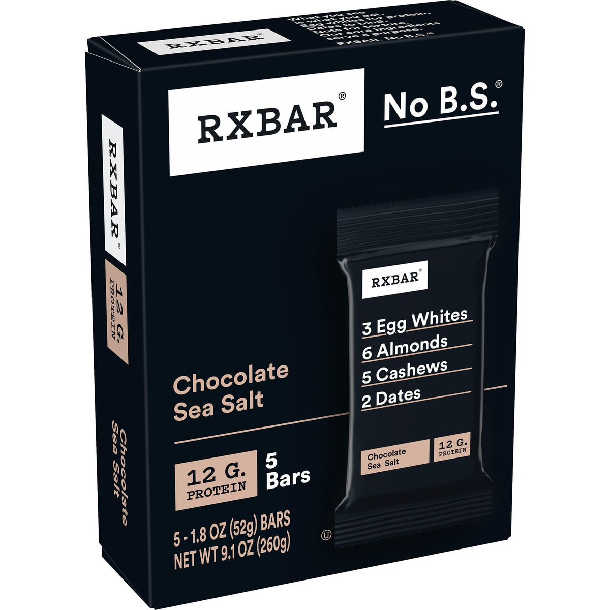 RXBAR six-box packaging indicating freshness and value
