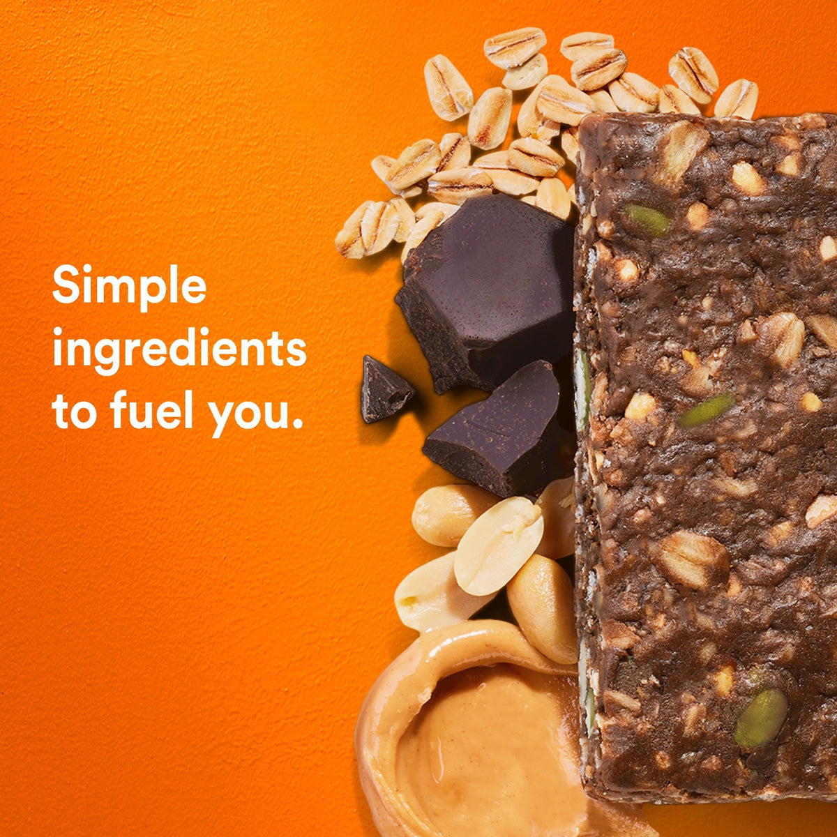 RXBAR soft-crisp texture close-up with nut butter and oats