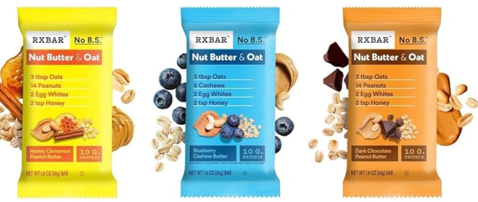 RXBAR Strawberry flavor close-up, real fruit and no added sugar.