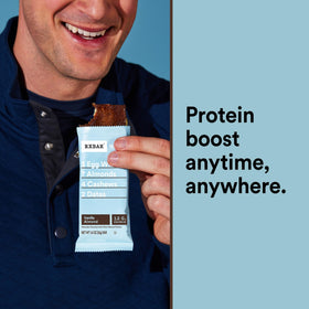 RXBAR Vanilla Almond bar back nutrition panel reveals 12g protein per bar
